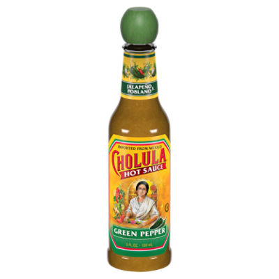 Cholula Green Pepper Hot Sauce, 5 fl oz, 5 Fluid ounce