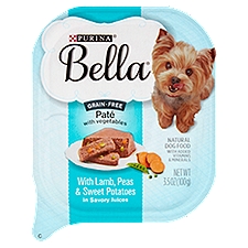 Bella Grain Free Paté with Vegetables, Natural Dog Food, 3.5 Ounce