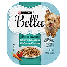 Bella Natural Small Breed Morsels in Sauce Chicken Flavor, Wet Dog Food, 3.5 Ounce