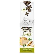 Purina Fancy Feast Limited Ingredient Cat Treats, Savory Cravings Chicken Flavor - 1 oz. Box