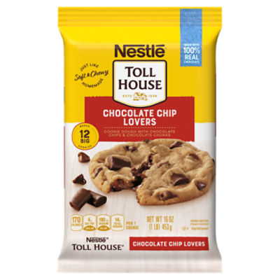 Nestlé Toll House Chocolate Chip Lovers Cookie Dough, 16 oz, 16 Ounce