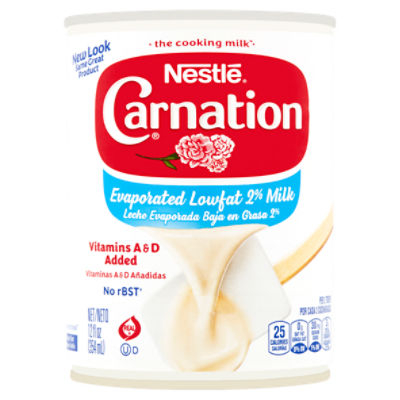 Nestlé Carnation Evaporated Lowfat 2% Milk, 12 fl oz, 12 Fluid ounce