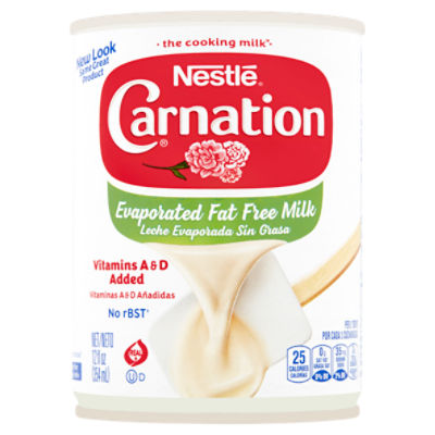 Nestlé Carnation Evaporated Fat Free Milk, 12 fl oz