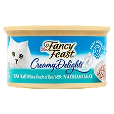 Purina Fancy Feast Wet Cat Food, Creamy Delights Tuna Feast in a Creamy Sauce - 3 oz. Can