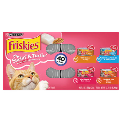 Purina Friskies Wet Cat Food Variety Pack Surfin Turfin Prime