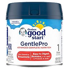 Gerber Good Start Infant Formula, GentlePro Non-GMO Powder Stage 1, 20 Ounce