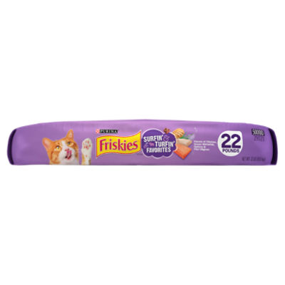 Purina Friskies Dry Cat Food Surfin Turfin Favorites 22 lb