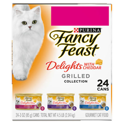 Purina Fancy Feast Gravy Wet Cat Food Variety Pack Cheddar