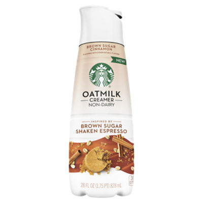 Starbucks Non-Dairy Oatmilk Brown Sugar Cinnamon Creamer, 28 fl oz