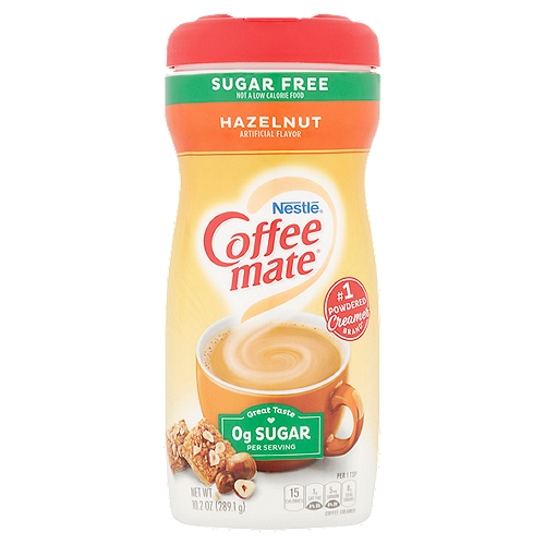 Nestlé Coffee Mate Sugar Free Hazelnut Coffee Creamer, 10.2 oz
Classic for a Reason
There's just something about hazelnut that was made for coffee. Rich and toasty and warm and nutty - it's got everything you need to make your coffee nothing short of delicious.