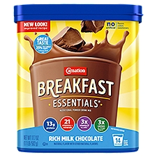 Carnation Breakfast Essentials Rich Milk Chocolate Nutritional Powder Drink Mix, 17.7 oz