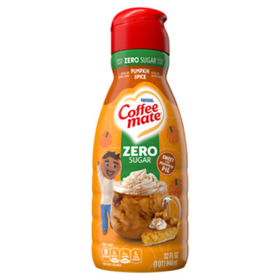 Nestlé Coffee Mate Pumpkin Spice Zero Sugar Non-Dairy Creamer, 32 fl oz