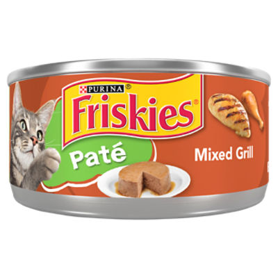 Purina Friskies Pate Wet Cat Food, Pate Mixed Grill - 5.5 oz. Can