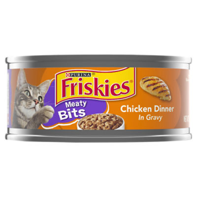 Purina Friskies Gravy Wet Cat Food, Meaty Bits Chicken Dinner - 5.5 oz. Can