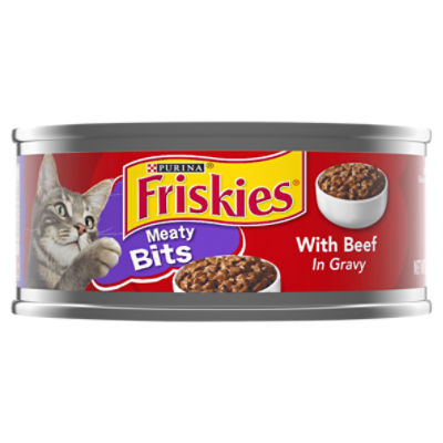 Purina Friskies Gravy Wet Cat Food Meaty Bits With Beef in Gravy