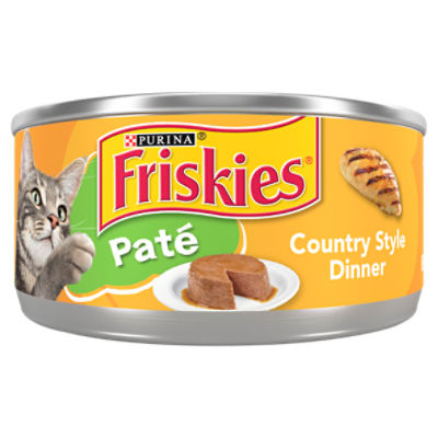 Purina Friskies Pate Wet Cat Food Country Style Dinner 5.5 oz