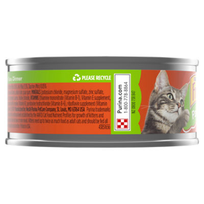 Purina Friskies Pate Wet Cat Food Chicken Tuna Dinner 5.5 oz