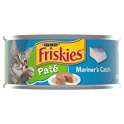 Purina Friskies Pate Wet Cat Food, Mariner's Catch - 5.5 oz. Can