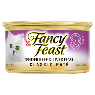 Fancy Feast Classic Pat Tender Beef Liver Feast Gourmet Cat