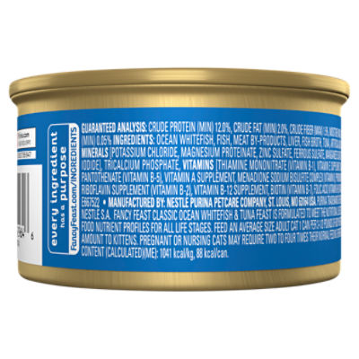 Fancy feast ocean hotsell whitefish and tuna classic