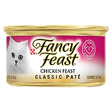 Fancy Feast Classic Paté Chicken Feast, Gourmet Cat Food, 3 Ounce