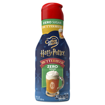 Nestlé Coffee Mate Harry Potter Butterbeer Zero Sugar Non-Dairy Coffee Creamer, 28 fl oz