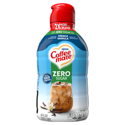 Nestlé Coffee Mate Zero Sugar French Vanilla Non-Dairy Creamer, 64 fl oz