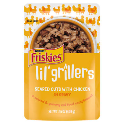 Purina Friskies Gravy Wet Cat Food Complement, Lil' Grillers Seared