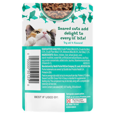 Purina Friskies Wet Cat Food Complement Lil Grillers Seared Cuts