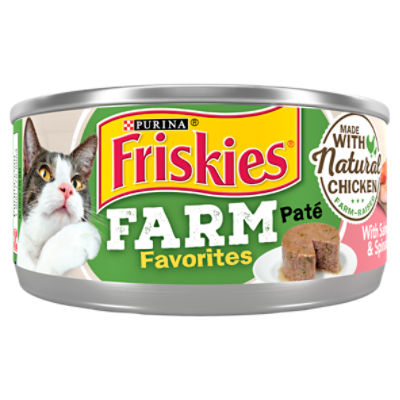 Purina Friskies Wet Cat Food Pate Farm Favorites With Salmon and