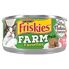 Purina Friskies Wet Cat Food Pate Farm Favorites With Salmon and Spinach - 5.5 oz. Pull-Top Can