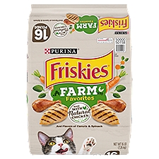 Purina Friskies Dry Cat Food, Farm Favorites With Chicken - 16 lb. Bag