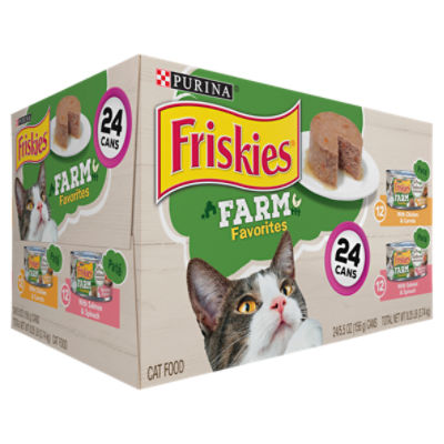 Purina Friskies Farm Favorites Wet Cat Food Pate and Meaty Bits