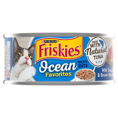 Purina Friskies Natural Wet Cat Food Meaty Bits With Tuna Crab