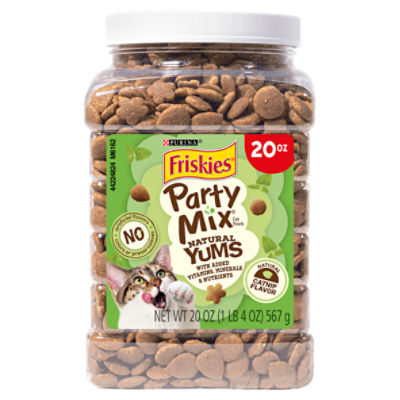 Purina Friskies Party Mix Natural Yums Cat Treats, 20 oz, 20 Ounce