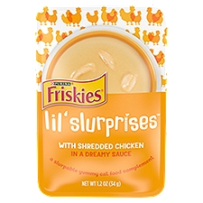 Purina Friskies Cat Food Complement, Lil' Slurprises With Chicken in a Dreamy Sauce - 1.2 oz. Pouch, 1.2 Ounce