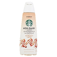 Starbucks Non-Dairy Almondmilk & Oatmilk Hazelnut, Coffee Creamer, 28 Fluid ounce