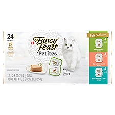 Fancy Feast Petites Paté Collection Gourmet Cat Food, 2.8 oz, 12 count
