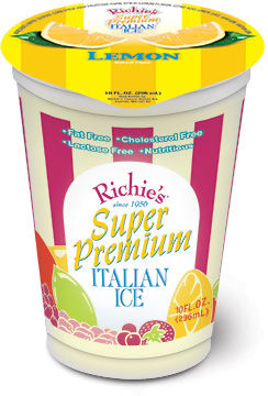 Richie's Italian Ice Lemon, 10 oz