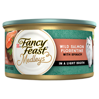 Purina Fancy Feast Wet Cat Food Medleys Salmon Florentine With