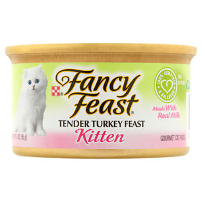 Fancy Feast Tender Turkey Feast Kitten Gourmet Cat Food, 3 oz