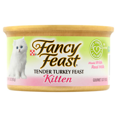 Fancy Feast Tender Turkey Feast Kitten Gourmet Cat Food 3 oz