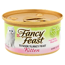 Fancy Feast Tender Turkey Feast Kitten Gourmet Cat Food, 3 oz