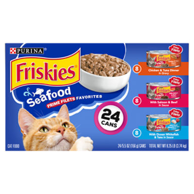 Ocean Whitefish and Tuna Beef and Salmon Chicken and Tuna Dinner