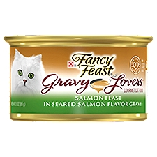 Purina Fancy Feast Gravy Wet Cat Food, Gravy Lovers Salmon Feast in Seared Flavor Gravy - 3 oz. Can