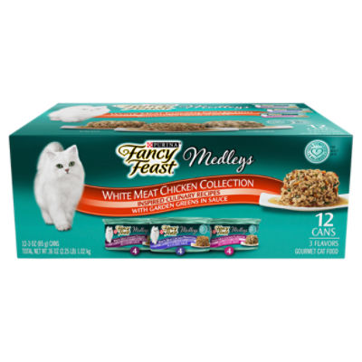 Fancy feast white outlet cat