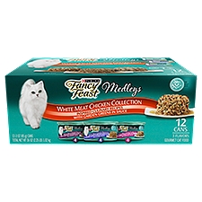 Purina Fancy Feast Medleys White Meat Chicken Collection Gourmet Cat Food, 3 oz, 12 count, 36 Ounce