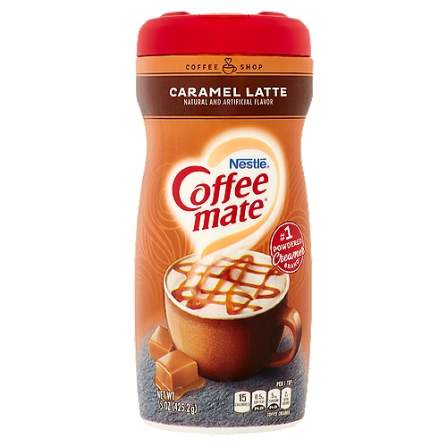 Nestlé Coffee Mate Caramel Latte Coffee Creamer, 15 oz
Be Your own Barista
How does caramel taste so buttery, Rich and Amazing? And why is it so perfect in coffee? It's one of life's sweetest mysteries. Guess you better try to solve it. No Coffee Shop required.
