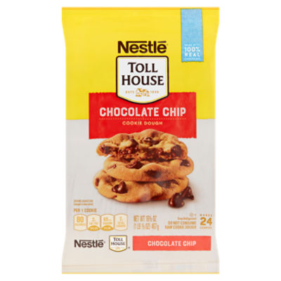 Nestlé Toll House Chocolate Chip Cookie Dough, 16 1/2 oz, 16.5 Ounce
