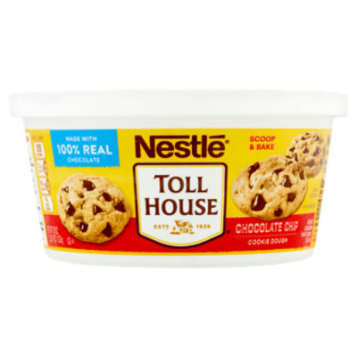 Nestle Toll House Scoop & Bake Chocolate Chip Cookie Dough Tub - 36oz :  Target